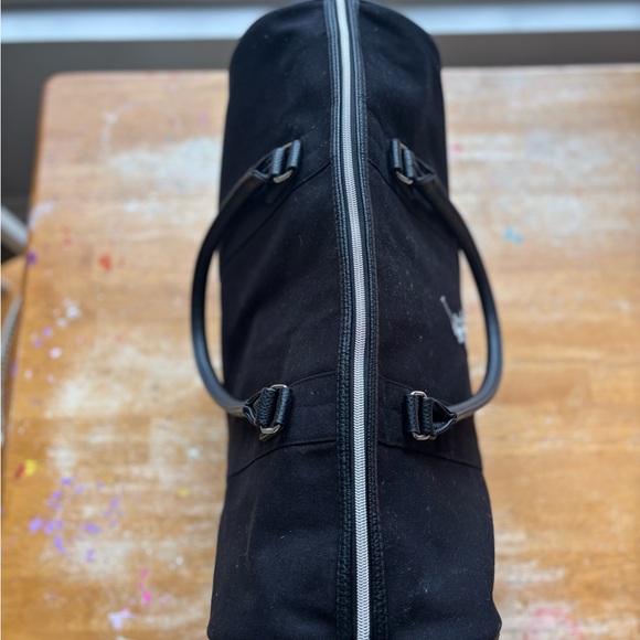 Ralph Lauren Polo Black Canvas and Leather Handles Duffel Bag - Picture 7 of 12